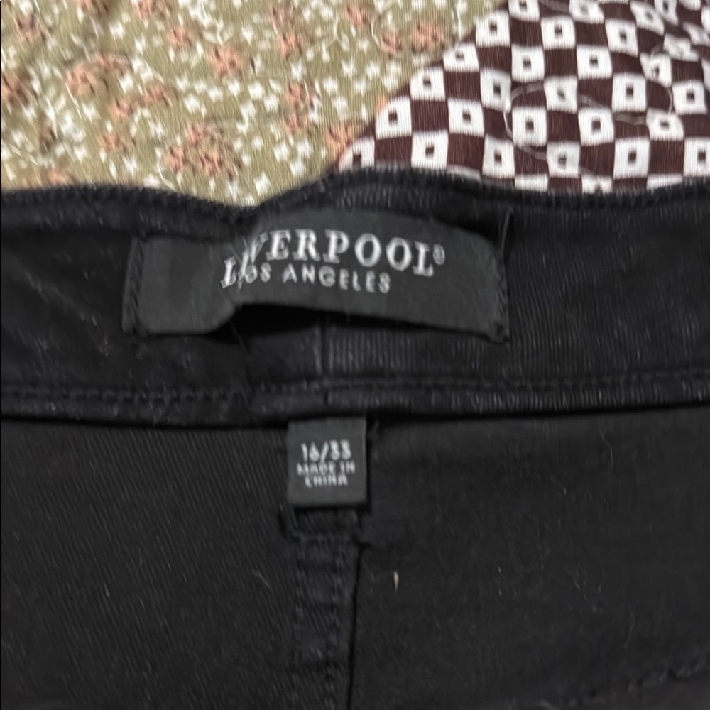 Liverpool Midnight Black Denim